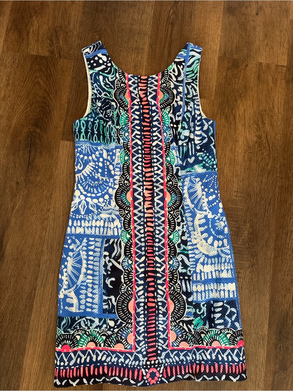Lilly Pulitzer Blue & Pink Printed Mila Dress